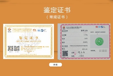 GTC鉴定证书（常规证书）
